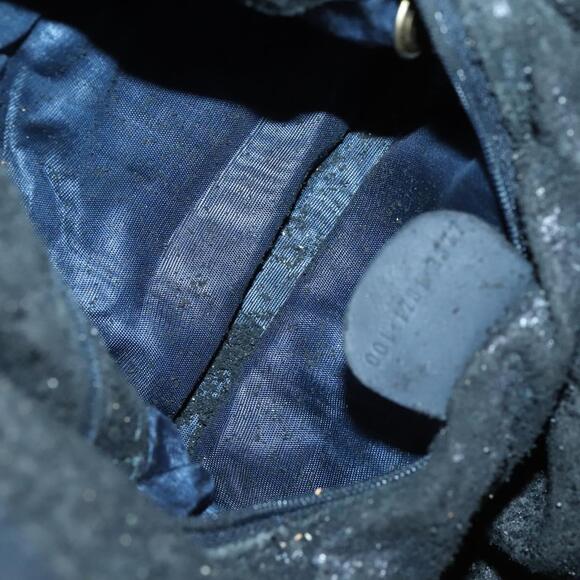 GUCCI Bamboo Shoulder Bag Suede 2way Black Gold 001 1781 1577 Auth 141499 - Picture 11 of 16